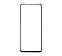 Защитное стекло для Samsung Galaxy A21 полная проклейка черное с салфеткой и стиком, комплект 2 шт