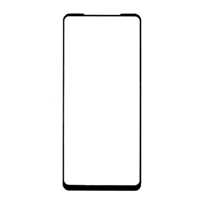 Защитное стекло для Samsung Galaxy A21 полная проклейка черное с салфеткой и стиком, в комплекте 2 стекла