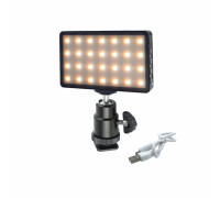 Светодиодная RGB панель SVL-11 с шарнирным креплением в паз и на камеру, заряжаемая