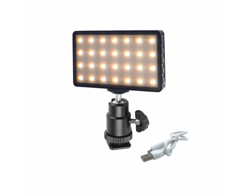 Светодиодная RGB панель SVL-11 с шарнирным креплением в паз и на камеру, заряжаемая