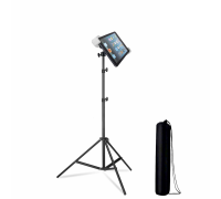 Усиленная напольная стойка штатив LS-C18M с держателем для планшета 18-29 см и сумкой для переноски