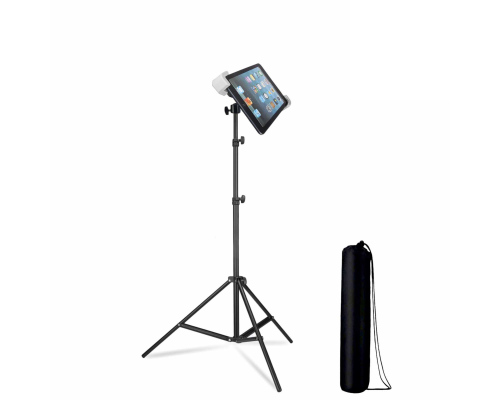 Усиленная напольная стойка штатив LS-C18M с держателем для планшета 18-29 см и сумкой для переноски