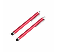 Универсальный стилус для рисования, для телефона, смартфона, планшета, красный, в комплекте 2 шт.