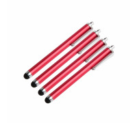 Универсальный стилус для рисования, для телефона, смартфона, планшета, красный, в комплекте 4 шт.