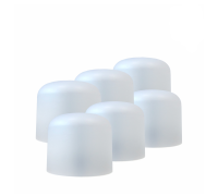 Подставка для шапки, пластиковая, белая, 6 шт