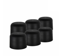 Подставка для шапки, пластиковая, черная, 6 шт