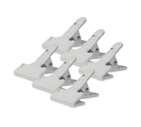 Держатель-прищепка PR1-W для крепления светоотражателя, фотофона, цвет белый, 6 шт