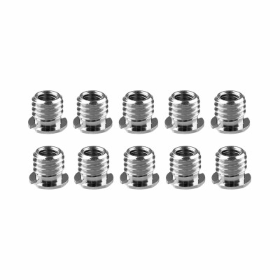 Резьбовой переходник 1/4"(F) - 3/8''(M) для штативов и микрофонных стоек, в комплекте 10 шт.
