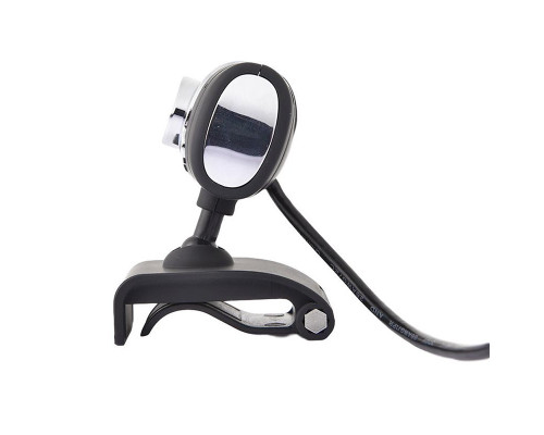 Веб-камера VGA со встроенным микрофоном, черно-серебристая