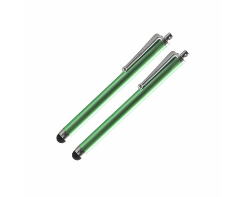 Универсальный стилус для рисования, для телефона, смартфона, планшета, зеленый, в комплекте 2 шт.