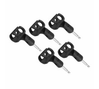 Держатель микрофона бочонок с переходником и креплением для пантографа, в комплекте 5 шт.