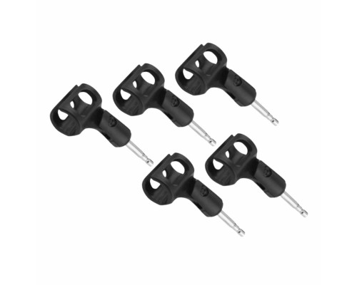 Держатель микрофона бочонок с переходником и креплением для пантографа, в комплекте 5 шт.