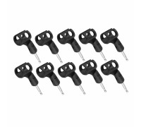 Держатель микрофона бочонок с переходником и креплением для пантографа, в комплекте 10 шт.