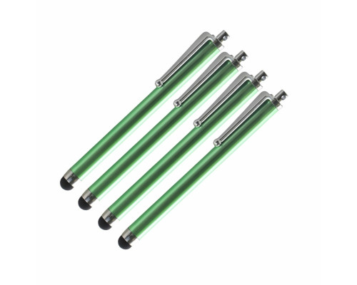 Универсальный стилус для рисования, для телефона, смартфона, планшета, зеленый, в комплекте 4 шт.