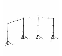 Переносной каркас для фотофона KF-450Z с регулировкой по высоте до 200 см и ширине до 450 см с возможностью поворота горизонтальной планки