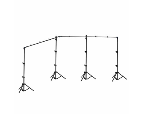 Переносной каркас для фотофона KF-450Z с регулировкой по высоте до 200 см и ширине до 450 см с возможностью поворота горизонтальной планки