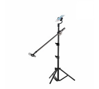 Напольная стойка JBH-G1T3 для микрофона с универсальным держателем для телефона шириной до 8,5 см