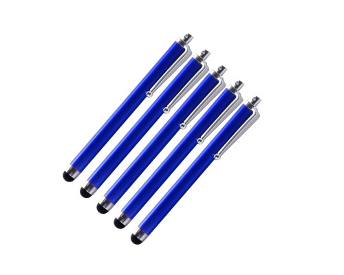 Универсальный стилус для рисования, для телефона, смартфона, планшета, синий, в комплекте 5 шт.