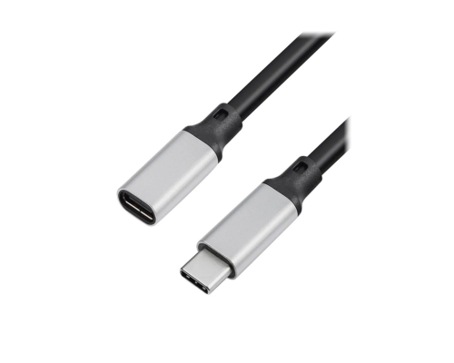 Кабель-удлинитель USB Type-C, 2 м, черный