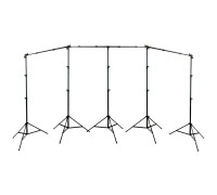 Переносной каркас для фотофона KF-600Z с регулировкой по высоте до 200 см и ширине до 600 см с возможностью поворота горизонтальной планки