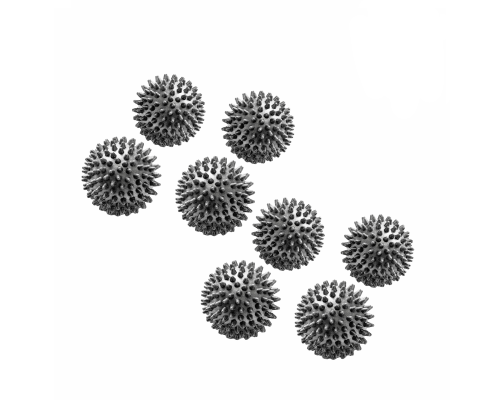 8 мячей массажных серых