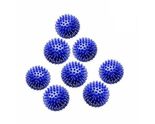 8 мячей массажных синих