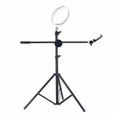 Напольная стойка LS-G17 на усиленном штативе (LS8806) для съемки сверху с держателем для телефона и кольцевой лампы
