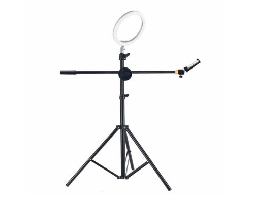 Напольная стойка LS-G17 на усиленном штативе (LS8806) для съемки сверху с держателем для телефона и кольцевой лампы