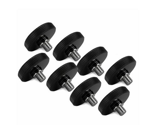 Винт барашек с круглой шляпкой, резьба М6, 8 шт