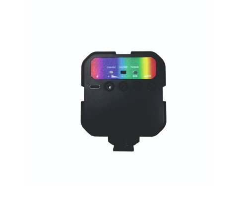 Накамерный светодиодный RGB осветитель на аккумуляторе и с креплением в паз