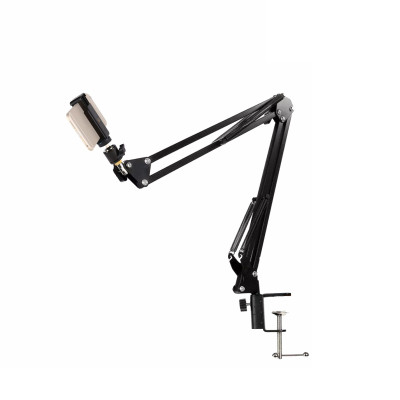 Настольная стойка пантограф NB-355 с шарнирным креплением и держателем телефона