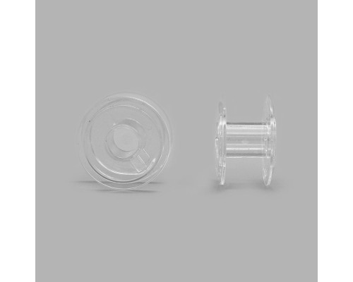 Шпулька пластиковая прозрачная