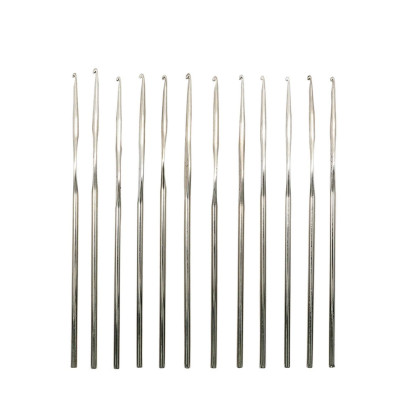 Крючок вязальный, ассорти, упак/12 шт