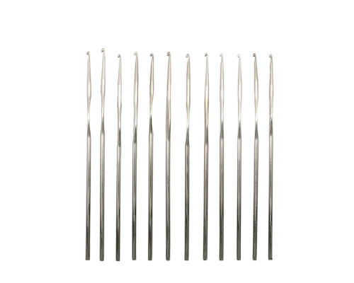 Крючок вязальный, ассорти, упак/12 шт