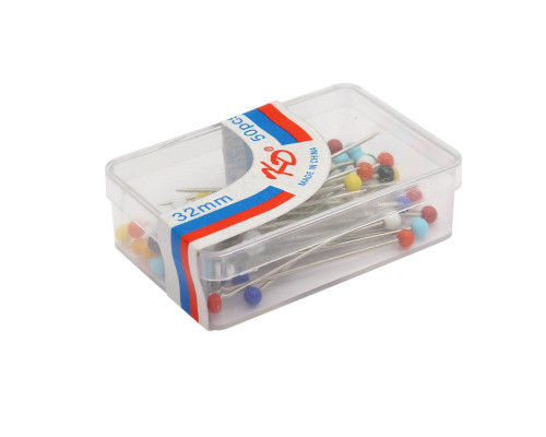 Булавки в пластиковой коробочке, 32 мм