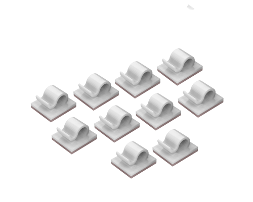 Крючки для гирлянд проводов самоклеящиеся белые настенные, 10 штук