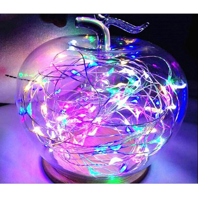 Светодиодная гирлянда "Роса" на батарейках 2 м, 20 светодиодов, разноцветная