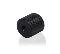 Переходник с резьбой 1/4"(F)-1/4"(F), черный