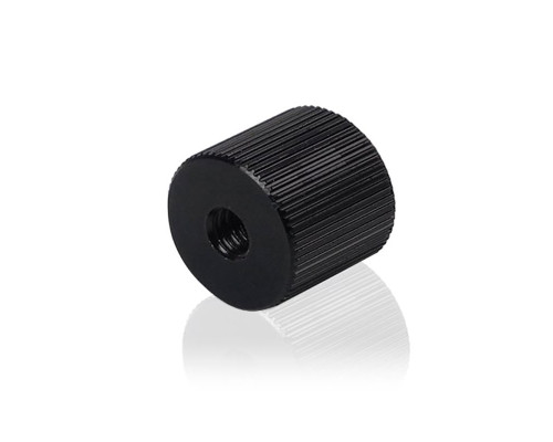 Переходник с резьбой 1/4"(F)-1/4"(F), черный