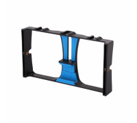 Держатель клетка для телефона, стабилизатор для камеры с 3 креплениями в паз и резьбой 1/4