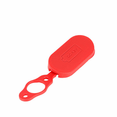 Крышка заглушка для зарядки электросамоката, красная, магнитная