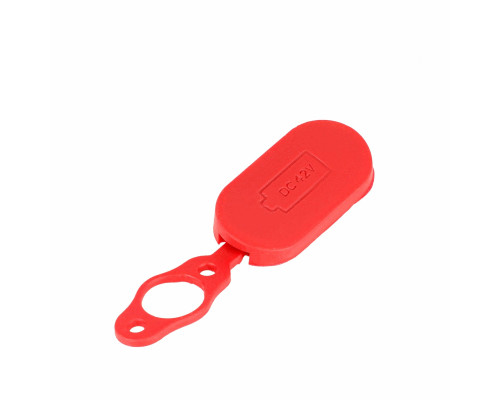 Крышка заглушка для зарядки электросамоката, красная, магнитная