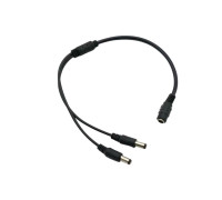 Разветвитель питания DC1-2 на два разъема DC 2.1х5.5 мм, черный