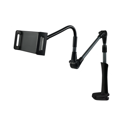 Настольный складной держатель DGS-20 для телефона или планшета до 20 см с гибкой основой на струбцине
