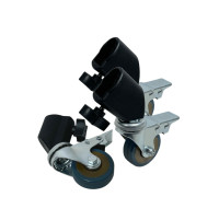 Колеса для стоек, ролики для светильников напольных, кольцевых ламп, студийного оборудования, диаметр 50 мм, 3 шт