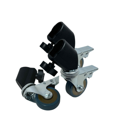 Колеса для стоек, ролики для светильников напольных, кольцевых ламп, студийного оборудования, диаметр 50 мм, 3 шт