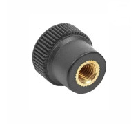 Гайка барашек фиксатор, заглушка пластиковая D16 с металлической резьбой М5