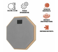 Тренировочный пэд 8" для барабанщика с креплением на стойку