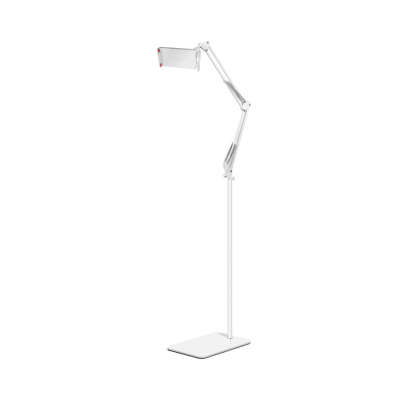 Держатель для телефона или планшета NS-02W-DT, напольный, с пантографом, белый