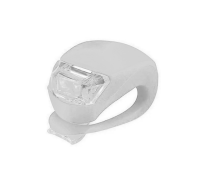 Фонарь светодиодный велосипедный, силиконовый, белый